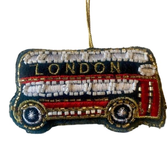 Christmas Ornaments Marks & Spencer London Transport Set of Six Handmade NWT - Picture 2 of 6